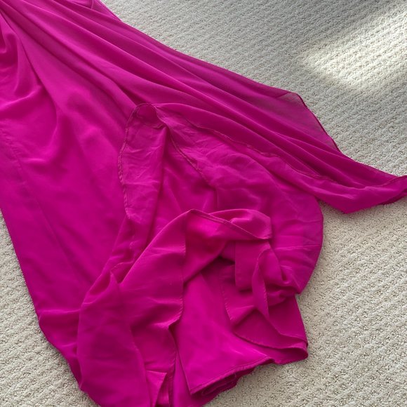 Bright Pink BADGLEY MISCHKA Ballgown Dress - Picture 6 of 15